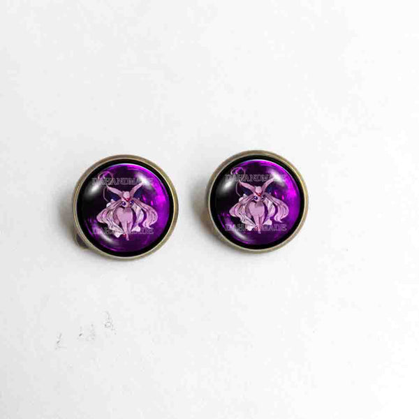 Pokemon Eevee Evolution Espeon Earrings Ear Cuff Fashion Jewelry Anime Cosplay Cute