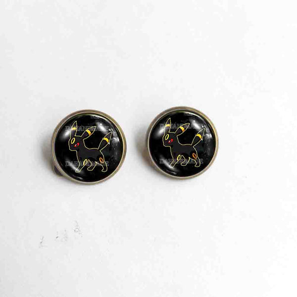 Pokemon Eevee Evolution Umbreon Earrings Ear Cuff Fashion Jewelry Anime Cosplay Cute