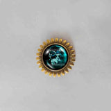 Pokemon Eevee Evolution Glaceon Brooch Badge Pin Fashion Jewelry Anime Cosplay Cute