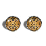 Seal Sigil Of Vassago Cufflinks Cuff links Fashion Jewelry Lesser Key Of Solomon Goetia Demon Sigils Symbol Art Cute Gift Cosplay Charm