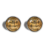 Seal Sigil Of Valefor Earrings Ear Cuff Fashion Jewelry Lesser Key Of Solomon Goetia Demon Sigils Symbol Art Cute Gift Cosplay Charm