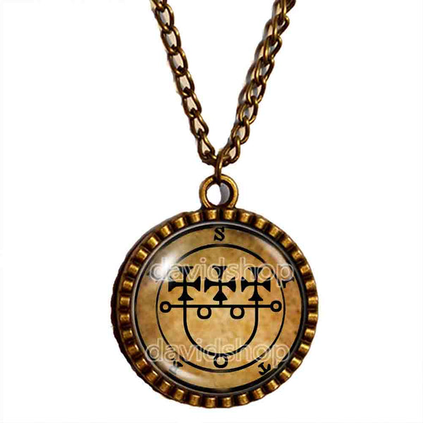 Seal Sigil Of Sitri Necklace Pendant Fashion Jewelry Lesser Key Of Solomon Goetia Demon Sigils Symbol Art Cute Gift Cosplay Charm
