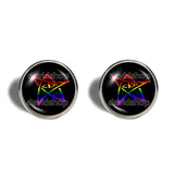 Lovecraft Cthulhu Elder Sign Earrings Ear Cuff Fashion Jewelry Mythos Symbol Art Photo Cute Gift Call of Cthulhu Rainbow LGBTQ Gay