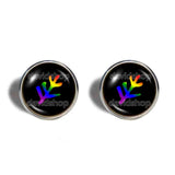 Lovecraft Cthulhu Elder Sign Cufflinks Cuff links Fashion Jewelry Mythos Symbol Art Cute Gift Call of Cthulhu Rainbow LGBTQ Gay