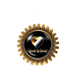 Love Is Love Gay Bear Pride Brooch Badge Pin Fashion Jewelry Heart Flag Rainbow LGBTQ Symbol Brotherhood Cute Gift Colorful Hip Hop Charm