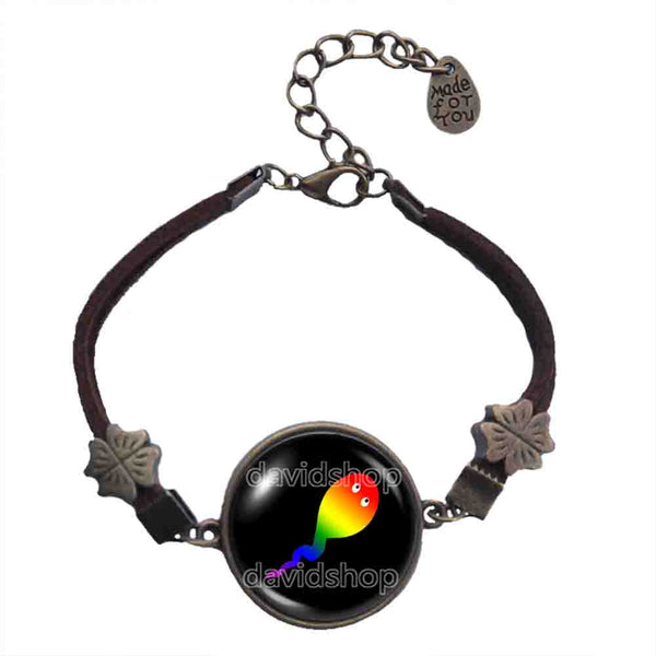 Cute Cay Pride Bracelet Pendant Fashion Jewelry Symbol Flag Rainbow LGBTQ Art Gift For Friend Colorful Hip Hop Charm
