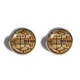 Seal Sigil Of Naberius Earrings Ear Cuff Fashion Jewelry Lesser Key Of Solomon Goetia Demon Sigils Symbol Art Cute Gift Cosplay Charm