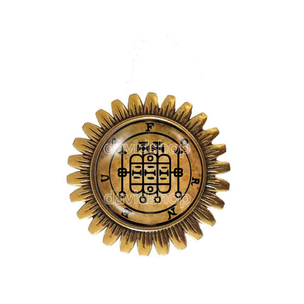 Seal Sigil Of Forneus Brooch Badge Pin Fashion Jewelry Lesser Key Of Solomon Goetia Demon Sigils Symbol Art Cute Gift Cosplay Charm