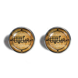Seal Sigil Of Bune Cufflinks Cuff links Fashion Jewelry Lesser Key Of Solomon Goetia Demon Sigils Symbol Art Cute Gift Cosplay Charm