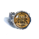 Seal Sigil Of Berith Ring Fashion Jewelry Lesser Key Of Solomon Goetia Demon Sigils Symbol Art Cute Gift Cosplay Charm