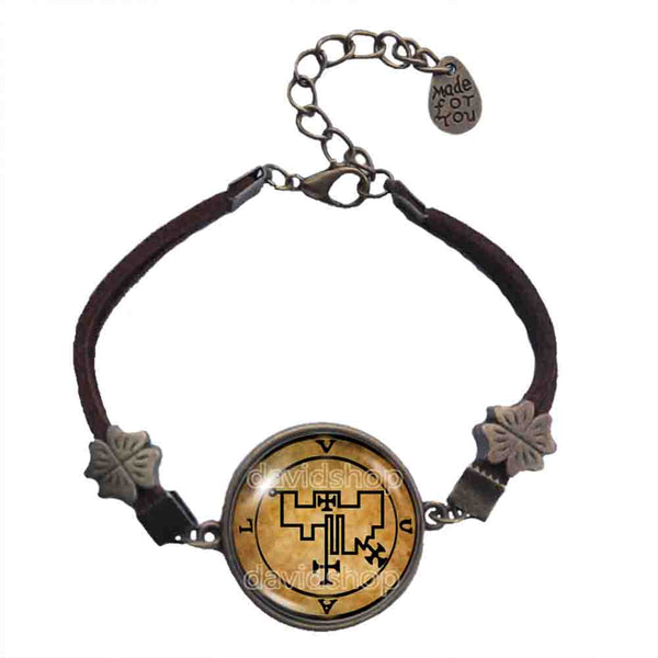 Seal Sigil Of Vual Bracelet Pendant Fashion Jewelry Symbol Lesser Key Of Solomon Goetia Demon Sigils Art Cute Gift Cosplay Charm