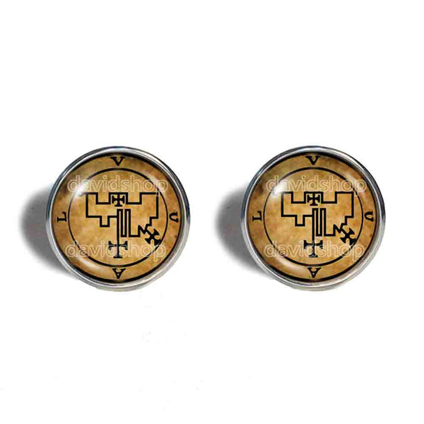 Seal Sigil Of Vual Cufflinks Cuff links Fashion Jewelry Lesser Key Of Solomon Goetia Demon Sigils Symbol Art Cute Gift Cosplay Charm