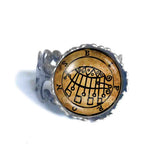 Seal Sigil Of Bifrons Ring Fashion Jewelry Lesser Key Of Solomon Goetia Demon Sigils Symbol Art Cute Gift Cosplay Charm
