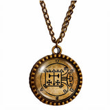 Seal Sigil Of Orobas Necklace Pendant Fashion Jewelry Lesser Key Of Solomon Goetia Demon Sigils Symbol Art Cute Gift Cosplay Charm