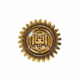 Seal Sigil Of Vapula Brooch Badge Pin Fashion Jewelry Lesser Key Of Solomon Goetia Demon Sigils Symbol Art Cute Gift Cosplay Charm