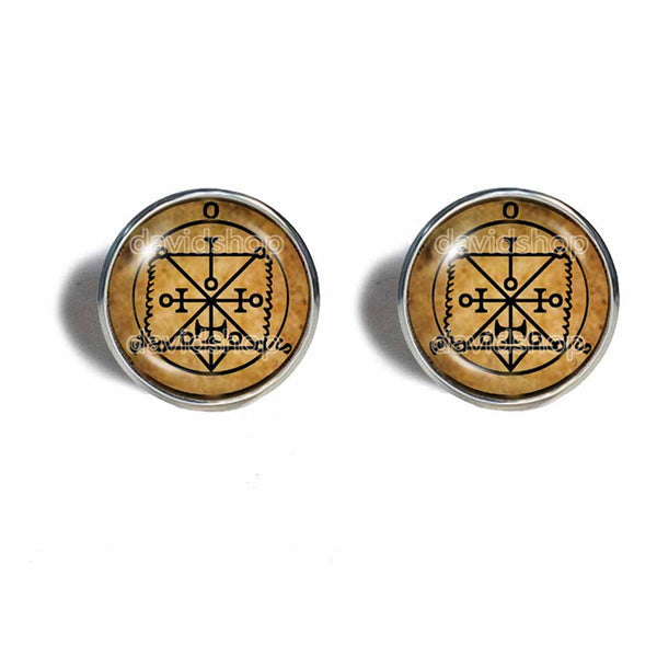Seal Sigil Of Ose Cufflinks Cuff links Fashion Jewelry Lesser Key Of Solomon Goetia Demon Sigils Symbol Art Cute Gift Cosplay Charm