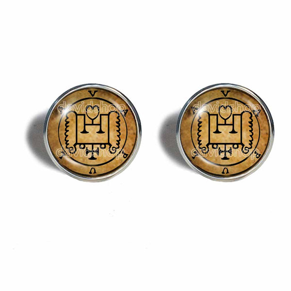 Seal Sigil Of Vapula Earrings Ear Cuff Fashion Jewelry Lesser Key Of Solomon Goetia Demon Sigils Symbol Art Cute Gift Cosplay Charm