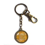 Solomon's King Solomon Seal 2 Second Pentacle of Saturn Keychain Key Chain Car Key Ring Cute Keyring Talisman Symbol Art Gift Cosplay Charm