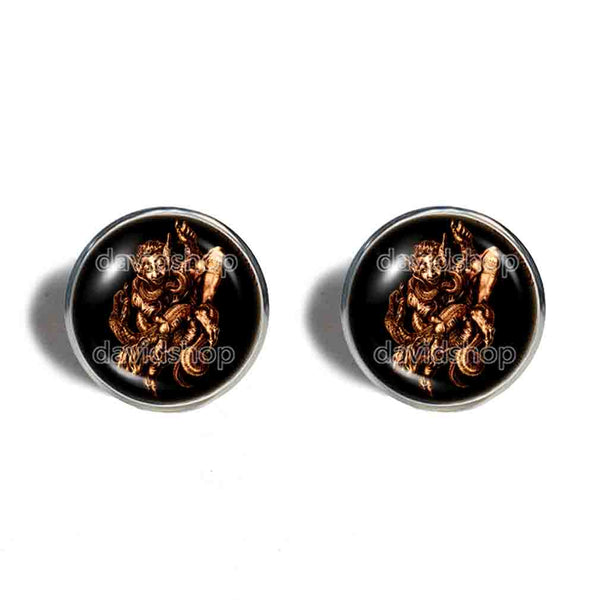 Aim Earrings Ear Cuff Fashion Jewelry Lesser Key Of Solomon Goetia Demon Seal Sigil Sigils Symbol Art Cosplay