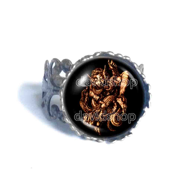 Aim Ring Fashion Jewelry Lesser Key Of Solomon Goetia Demon Seal Sigil Sigils Symbol Art Cosplay