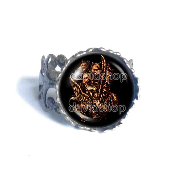 Naberius Ring Fashion Jewelry Lesser Key Of Solomon Goetia Demon Seal Sigil Sigils Symbol Art Cosplay