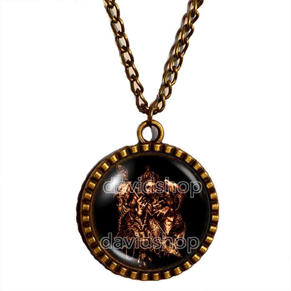 Asmoday Necklace Pendant Fashion Jewelry Lesser Key Of Solomon Goetia Demon Seal Sigil Sigils Symbol Art Cosplay