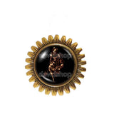 Furcas Brooch Badge Pin Fashion Jewelry Lesser Key Of Solomon Goetia Demon Seal Sigil Sigils Symbol Art Cosplay