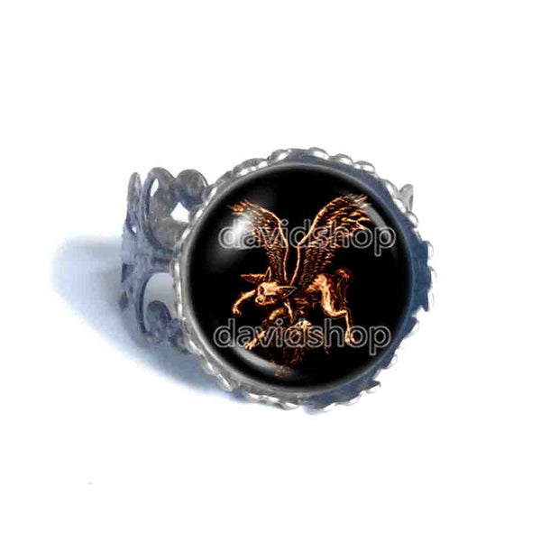Glasya Labolas Ring Fashion Jewelry Lesser Key Of Solomon Goetia Demon Seal Sigil Sigils Symbol Art Cosplay