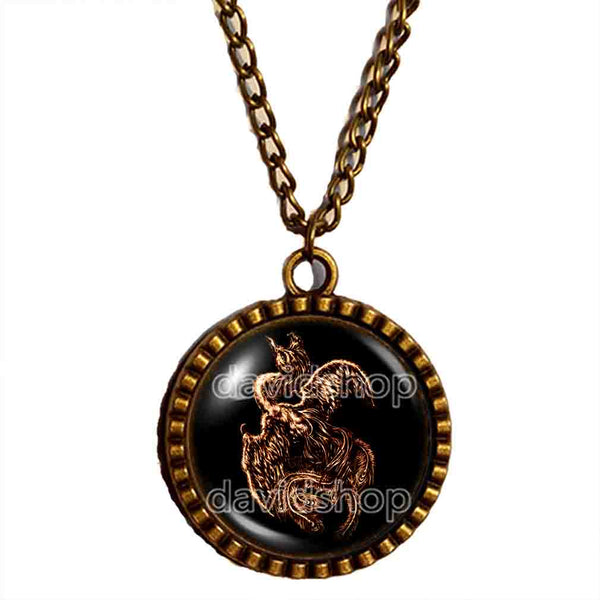 Phenex Necklace Pendant Fashion Jewelry Lesser Key Of Solomon Goetia Demon Seal Sigil Sigils Symbol Art Cosplay