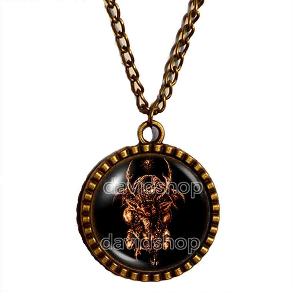 Furfur Necklace Pendant Fashion Jewelry Lesser Key Of Solomon Goetia Demon Seal Sigil Sigils Symbol Art Cosplay