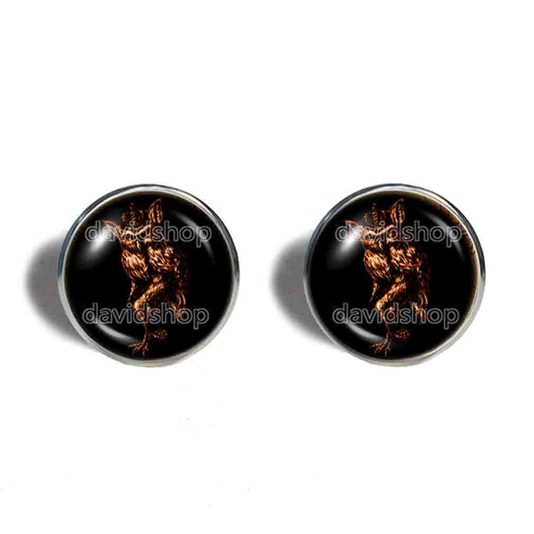 Stolas Earrings Ear Cuff Fashion Jewelry Lesser Key Of Solomon Goetia Demon Seal Sigil Sigils Symbol Art Cosplay