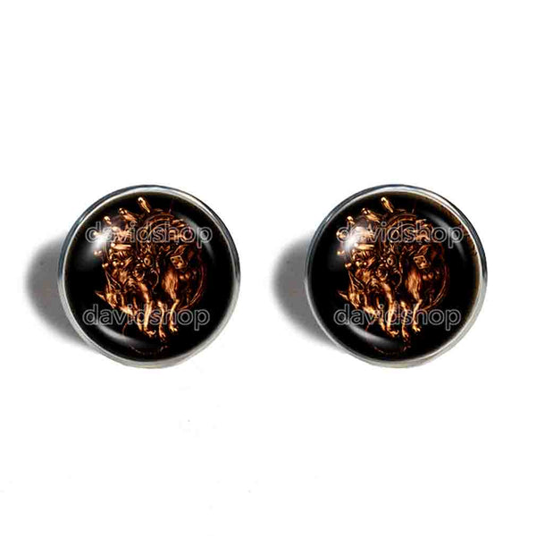 Marchosias Cufflinks Cuff links Fashion Jewelry Lesser Key Of Solomon Goetia Demon Seal Sigil Sigils Symbol Art Cosplay