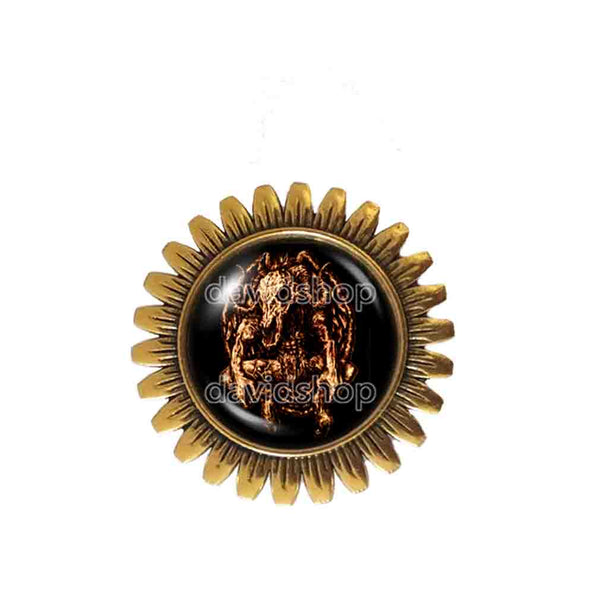 Haagenti Brooch Badge Pin Fashion Jewelry Lesser Key Of Solomon Goetia Demon Seal Sigil Sigils Symbol Art Cosplay