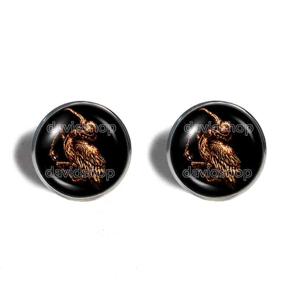 Shax Earrings Ear Cuff Fashion Jewelry Lesser Key Of Solomon Goetia Demon Seal Sigil Sigils Symbol Art Cosplay