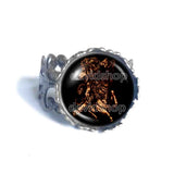 Vine Ring Fashion Jewelry Lesser Key Of Solomon Goetia Demon Seal Sigil Sigils Symbol Art Cosplay