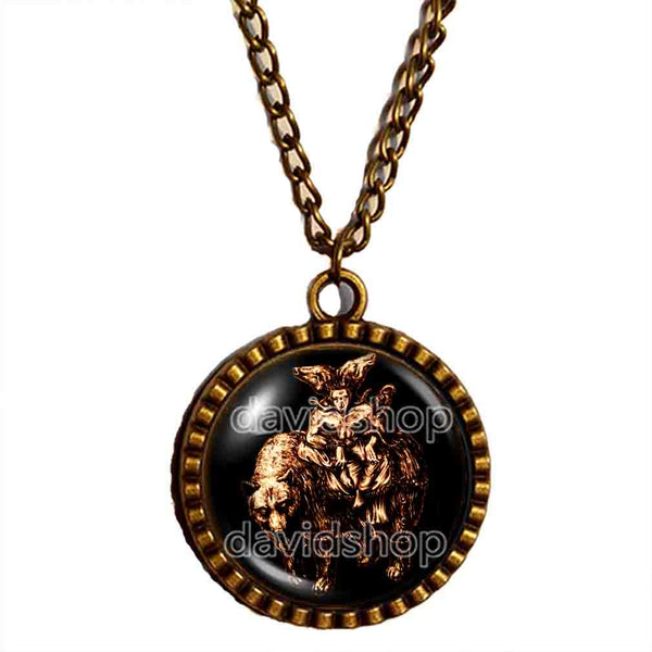 Balam Necklace Pendant Fashion Jewelry Lesser Key Of Solomon Goetia Demon Seal Sigil Sigils Symbol Art Cosplay
