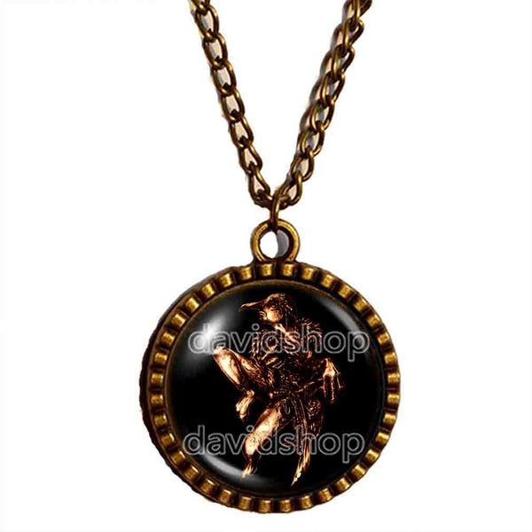Caim Necklace Pendant Fashion Jewelry Lesser Key Of Solomon Goetia Demon Seal Sigil Sigils Symbol Art Cosplay