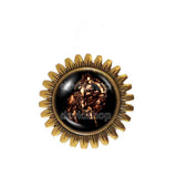 Gomory Brooch Badge Pin Fashion Jewelry Lesser Key Of Solomon Goetia Demon Seal Sigil Sigils Symbol Art Cosplay