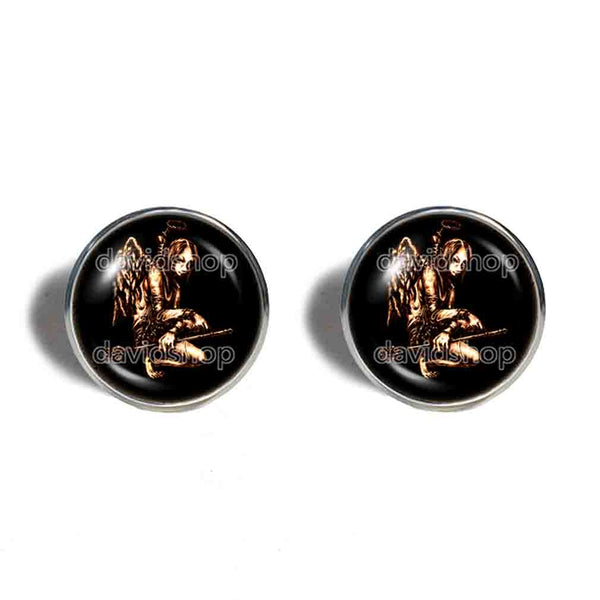 Crocell Cufflinks Cuff links Fashion Jewelry Lesser Key Of Solomon Goetia Demon Seal Sigil Sigils Symbol Art Cosplay