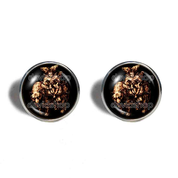 Balam Cufflinks Cuff links Fashion Jewelry Lesser Key Of Solomon Goetia Demon Seal Sigil Sigils Symbol Art Cosplay