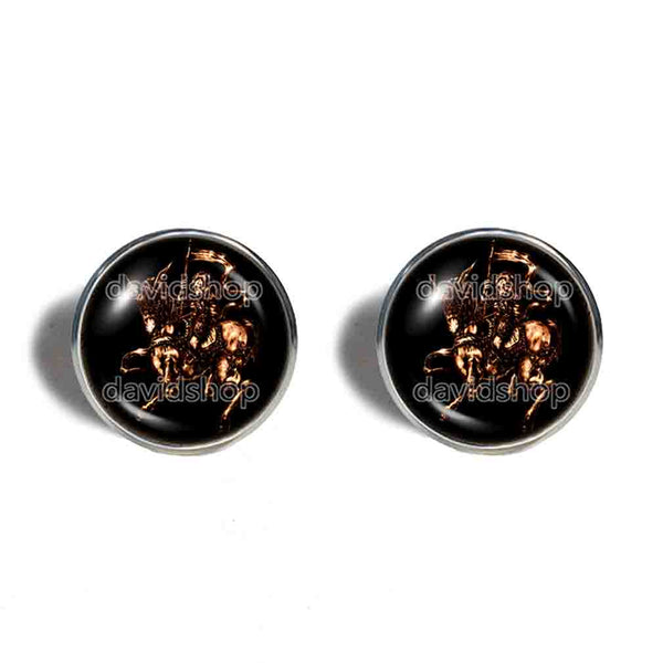 Alloces Earrings Ear Cuff Fashion Jewelry Lesser Key Of Solomon Goetia Demon Seal Sigil Sigils Symbol Art Cosplay