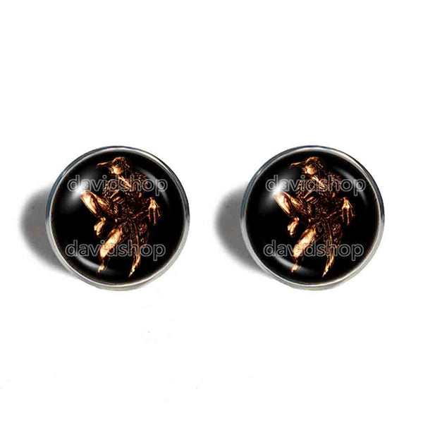 Caim Earrings Ear Cuff Fashion Jewelry Lesser Key Of Solomon Goetia Demon Seal Sigil Sigils Symbol Art Cosplay
