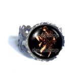 Caim Ring Fashion Jewelry Lesser Key Of Solomon Goetia Demon Seal Sigil Sigils Symbol Art Cosplay