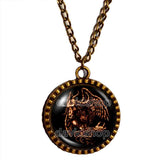 Zagan Necklace Pendant Fashion Jewelry Lesser Key Of Solomon Goetia Demon Seal Sigil Sigils Symbol Art Cosplay