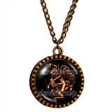 Andras Necklace Pendant Fashion Jewelry Lesser Key Of Solomon Goetia Demon Seal Sigil Sigils Symbol Art Cosplay