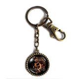 Andras Keychain Key Chain Car Key Ring Cute Keyring Lesser Key Of Solomon Goetia Demon Seal Sigil Sigils Symbol Art Cosplay