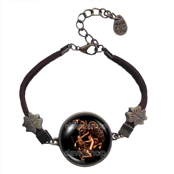 Andras Bracelet Pendant Fashion Jewelry Lesser Key Of Solomon Goetia Demon Seal Sigil Sigils Symbol Art Cosplay