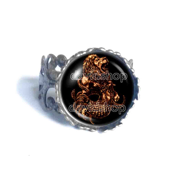 Oriax Ring Fashion Jewelry Lesser Key Of Solomon Goetia Demon Seal Sigil Sigils Symbol Art Cosplay