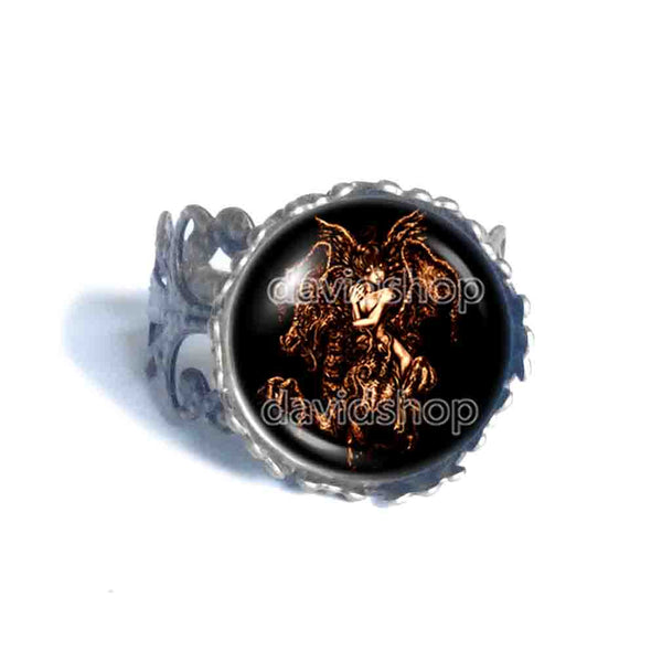 Volac Ring Fashion Jewelry Lesser Key Of Solomon Goetia Demon Seal Sigil Sigils Symbol Art Cosplay