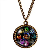 Pokemon Evolution Vaporeon Necklace Espeon Umbreon Jolteon Flareon Leafeon Sylveon Glaceon Pendant Jewelry